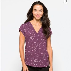 Lillian Purple V-Neck Blouse